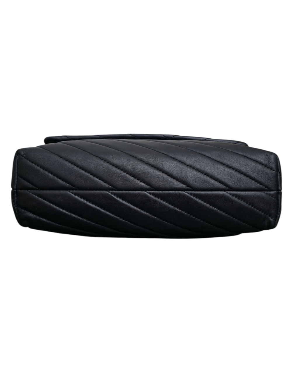 Tory Burch Kira Chevron Convertible Bag Black‎ Shoulder Chain Crossbody Leather - Picture 6 of 13